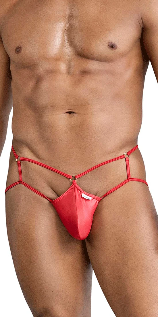 Candyman 99831 Cage Jockstrap Red