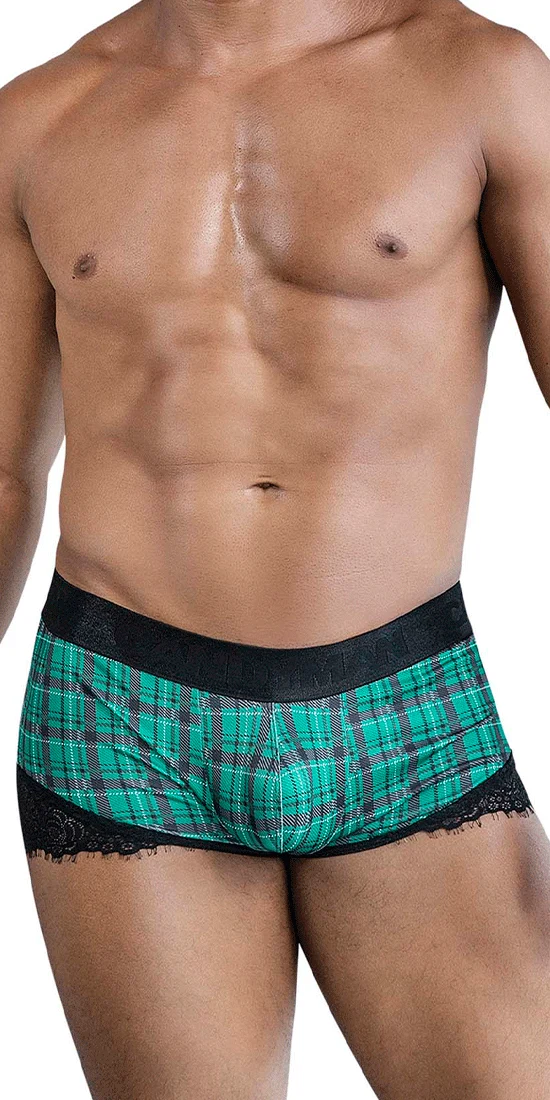 Candyman 99821 Back To School Trunks Green Plaid