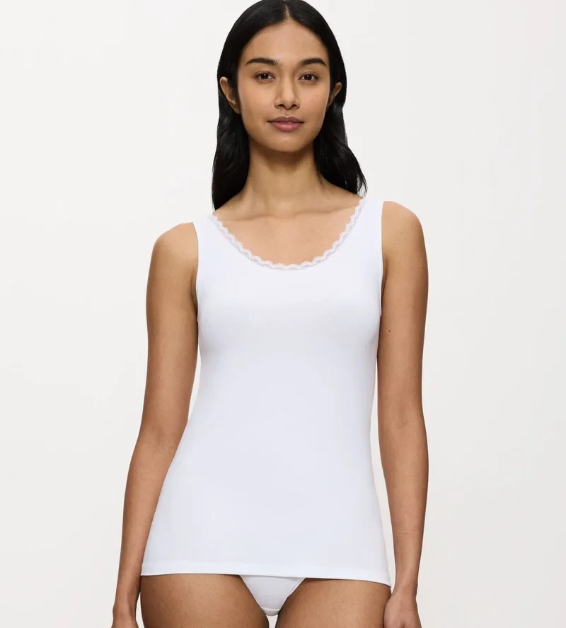 Triumph - Feel Of Cotton Tanktop Weiß