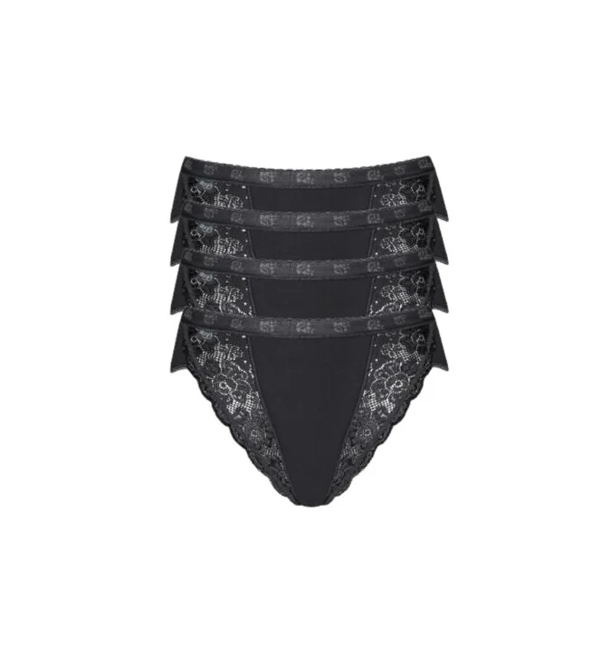 Sloggi - Chic Slip 4er-Packung Schwarz