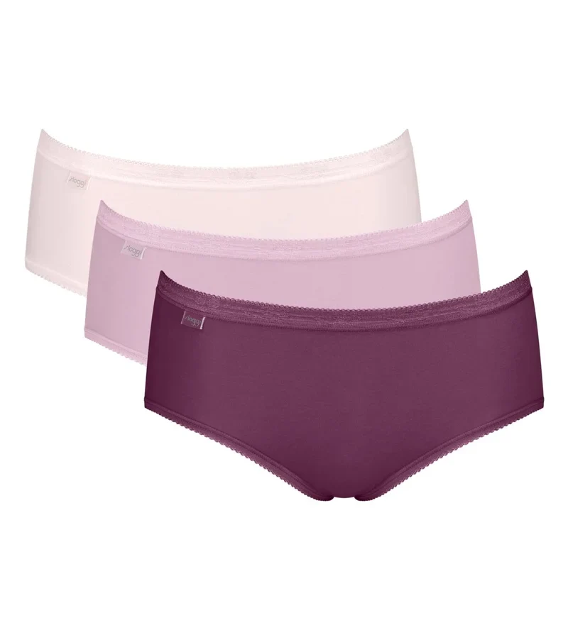 Sloggi – Basic Plus Slip Multipack Lila & Creme