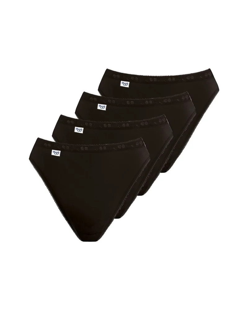 Sloggi - Basic Plus Tai Brief 4er-Packung Schwarz