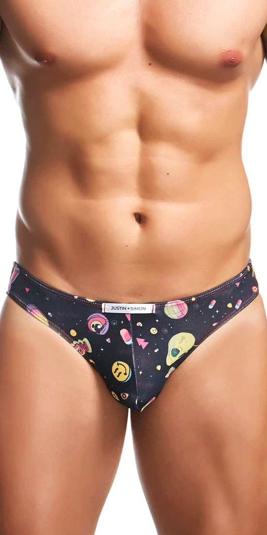 Justin+simon Xsj01 Classic Silky Bikini Psycodelic