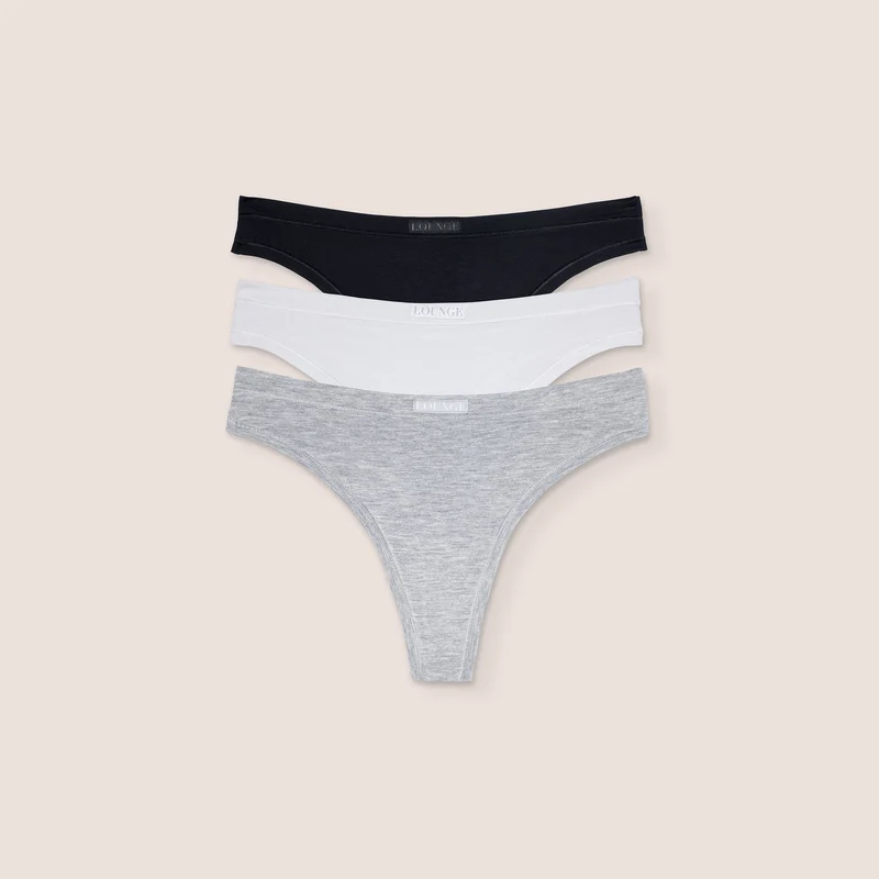 Bamboo Comfort Thongs (3-Pack) - Multi